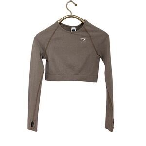 Gymshark Light Brown Crop Top M
